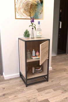 Тумба в стиле лофт EcoLoft Скавелла DSP-1270-6 Дуб Сонома