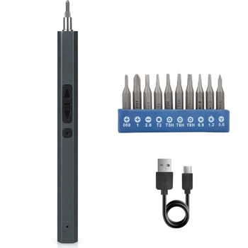 Электроотвертка с набором бит Kingsdun 11в1 Grey (MT-11IN1)