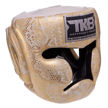 Шлем боксерский с полной защитой Super Snake TKHGSS-02 Top King Boxing S Бело-золотой (37551051)