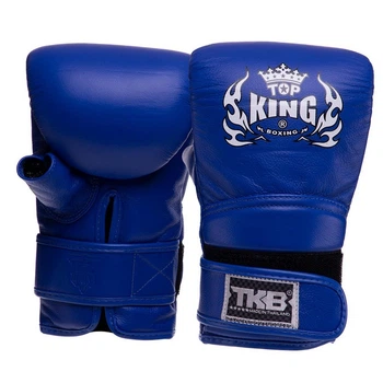 Снарядные перчатки кожаные Ultimate TKBMU-OT Top King Boxing S Синий (37551062)