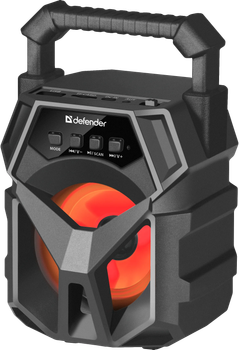 Портативна акустика Defender G98 5W, Light/BT/TF/USB/AUX, black 5 Вт Bluetooth 5.0