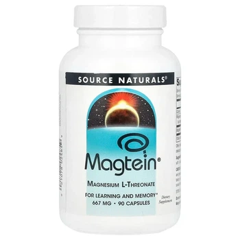 Магний L-треонат Magtein Source Naturals 667 мг 90 капсул