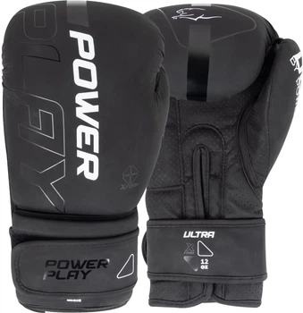 Боксерские перчатки PowerPlay 3024 Ultra Mat 8 унций Черно-Белые (PP_3024_8oz_Bl/White)