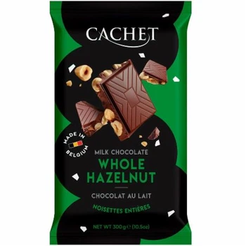 Шоколад молочний Cachet Hazelnut 21702 - 300 g