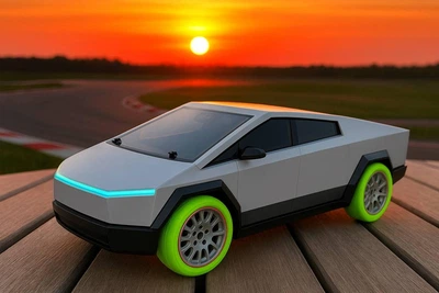 Машинка на радиоуправлении с пультом д/у ProjectX Tesla Cybertruck Pickup