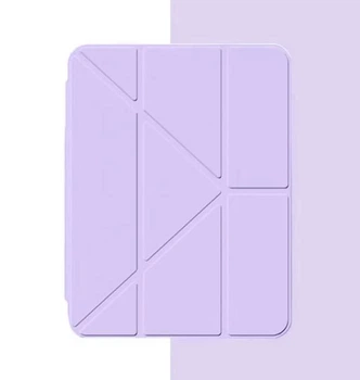 Чохол iPad Air 4/5 10.9" Air 11" M2/M3 Pro 11" 2018-2022 TPU Transformer Clear Frame Acrylic Pen Slot Smart Case lilac