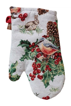 Новогодняя гобеленовая кухонная рукавица Squirrel, 32х15см ПРОВАНС 041749