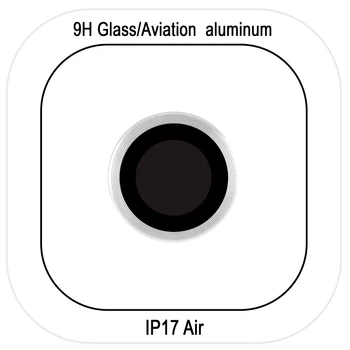 Захисне скло Epik Metal Classic на камеру (в упак.) на Apple iPhone 17 Air (6.5") Срібний / Silver