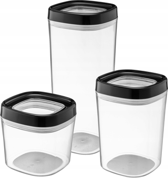 Zestaw pojemnikow Kadax Duna 60 ml 1 l 1.8 l 3 szt (5903699472699)