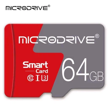 Високошвидкісна карта пам'яті MICRODRIVE microSD 64Гб з адаптером