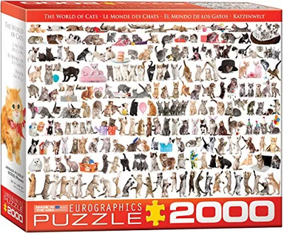 Puzzle EuroGraphics Świat kotów 2000 el 8220-0580 (628136205801)