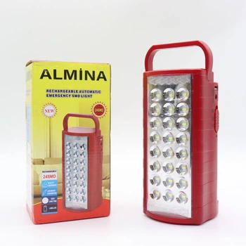 Акумуляторний ліхтар з powerbank для дому Almina 24LED аварійне освітлення переносний ліхтар