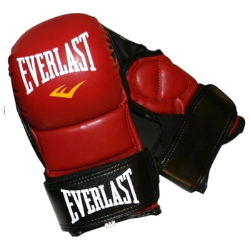 Рукавички накладки для єдиноборств Everlast, S, чорно-червоні