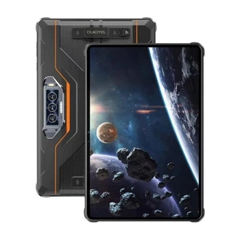 Планшет OUKITEL RT8 11 6/256GB NFC LTE Black-Orange with hand (6931940756396)