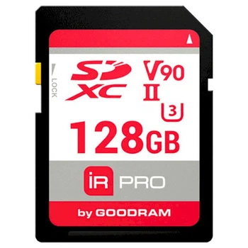Карта памяти GoodRAM 128Gb IRDM PRO SDXC V90 UHS-II U3 (IRP-S9B0-1280R11) 259720