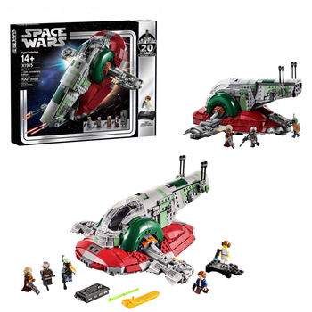 Конструктор STAR WARS Slave I (Раб I) — 1007 деталей, космический корабль Бобы Фетта, большой набор для детей 14+