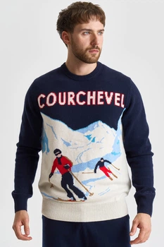 Темно-синій чоловічий светр Courchevel MC2 Saint Barth 8175 XL