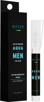 Мініатюра Парфумована вода для чоловіків Mayur Aqua for men 8 мл (4820230955385)