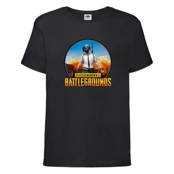 Футболка детская ПУБГ Батлграундс (PUBG Battlegrounds 005) черная 140 см