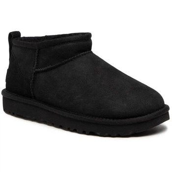 Уги женские UGG CLASSIC ULTRA MINI 1116109/black 38 (usa 7, 24,0 см) черные