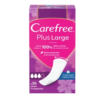 Ежедневные прокладки Carefree Plus Large Fresh 36 шт. (3574661604770/3574661487656)