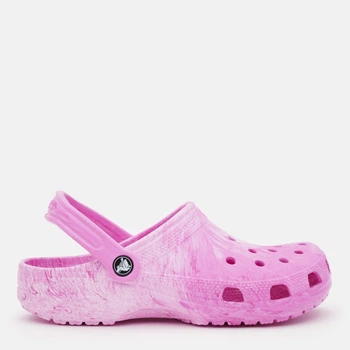 Женские кроксы Crocs Cls Watercolor Marbled Clog PSw 211583-7AV 38-39 (M6/W8) 24 см Pink Swirl (198445279331)