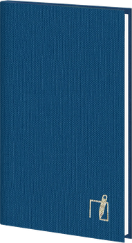 Алфавитная книжка (А6, 64 листа, линия, гибкая обложка, синяя) Полиграфист 212-P-1250