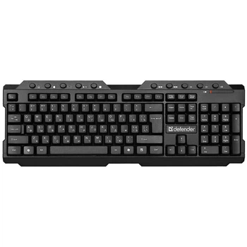 Беспроводная клавиатура Defender Element HB-195 UA USB адаптер 1xAA Black (45189)