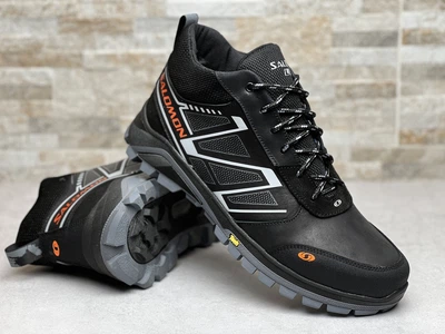 Спортивні шкіряні черевики, кросівки на хутрі Salomon Tech 43
