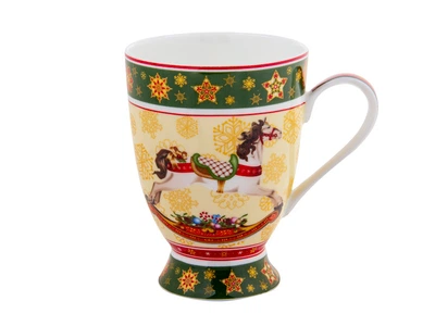 Чашка фарфоровая Лошадка Christmas collection Lefard 300 мл 986-137
