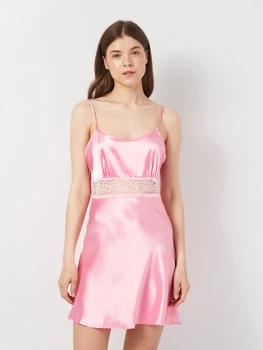 Нічна сорочка жіноча Martelle Lingerie M-101 атлас 40 (L) Рожева (MAR101058A)