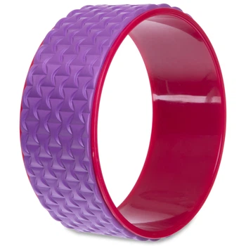 Кільце для йоги масажне SP-Fit Wheel Yoga (EVA, PP, р-р 33х14см, фіолетовий-рожевий) (FI-2437)