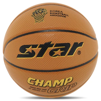Мяч баскетбольный PU №7 STAR CHAMP GRIP (PU, бутил, оранжевый) (BB4277C_Помаранчевий)