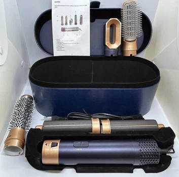Стайлер Для волос 5 в 1+ Коробка Чехол Hot Air Styler BLUE