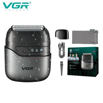 Электробритва VGR V-379 шейвер двойное лезвие триммер IPX7