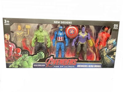 Набір фігурок Marvel Тор/Халк/Капітан Америка/Танос/Залізна людина 12 см