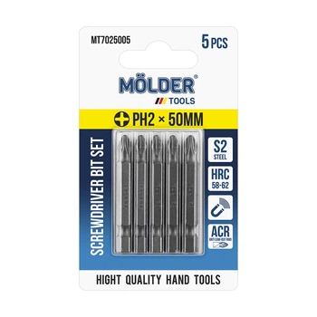 Набор бит Molder PH2x50мм 5шт MT7025005