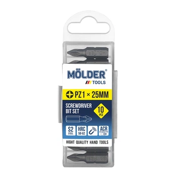 Набор бит Molder PZ1x25мм 10шт MT7112510