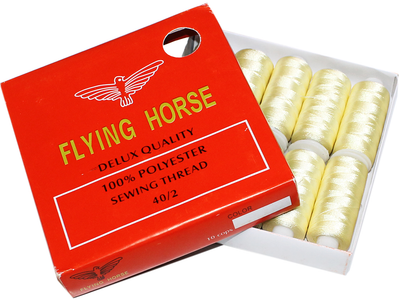 Нитки FROM FACTORY JNW для бисера FromFactory желтые 150D упаковка 10шт