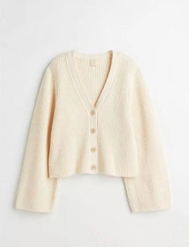 Жіночий кардиган H&M 720359-4 XS(160/80) молочний (2000005026867)