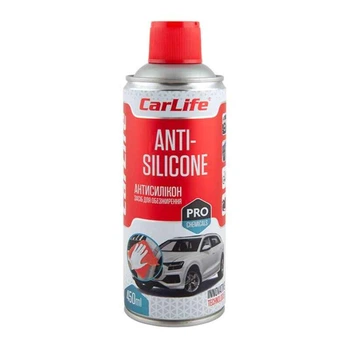 Антисиликон CARLIFE ANTI-SILICONE, 450ml (24шт/уп)