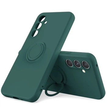 Чехол Fiji Holder Ring для Samsung Galaxy A26 5G (A266) бампер с кольцом подставкой Dark Green