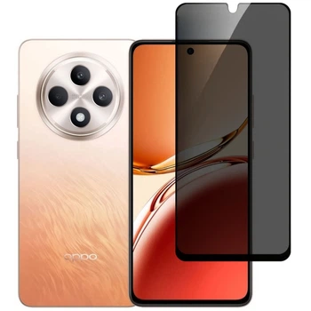 Защитное стекло Fiji Privacy для Oppo Reno12 F 4G/5G / Reno12 FS антишпион Anti-peeping полная проклейка черный