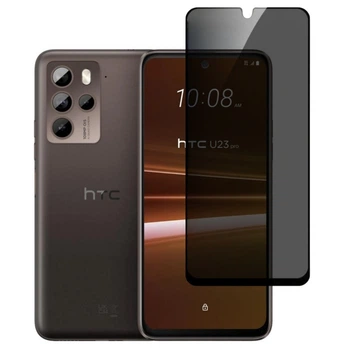 Защитное стекло Fiji Privacy для HTC U23 / U23 Pro антишпион Anti-peeping полная проклейка черный