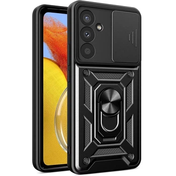 Чехол Fiji Camera Defence для Samsung Galaxy S25 FE 5G (S731) бампер с защитой камеры и подставкой Black