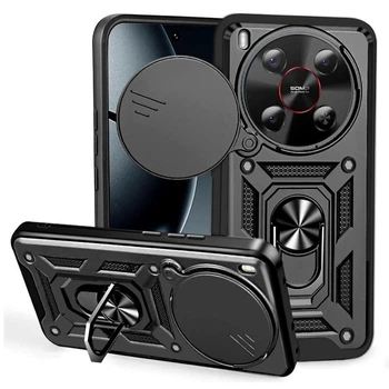 Чохол Fiji Camera Defence для Nubia V70 Max бампер із захистом камери та підставкою Black