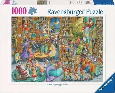 Puzzle Ravensburger Północ w bibliotece 1000 elementów 12000489 (4005555004899)