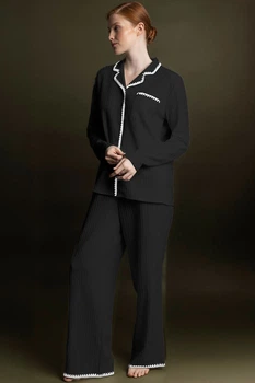 Пижама: блуза и брюки Admas 50(2XL) Чёрный (Black) (111129)