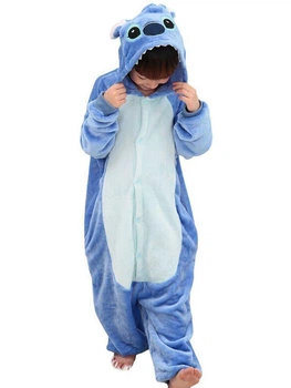 Дитяча піжама кігурумі Стич Синій Kigurumi kcr0045 130 см