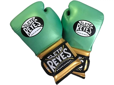 Тренувальні рукавички CLETO REYES WBC Velcro Closure 16 унцій зелений неон (5393)
